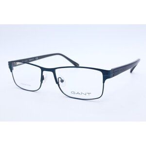 GANT GA 3084 091 Rectangle Matte Blue Eyeglasses Clear Lenses 55mm